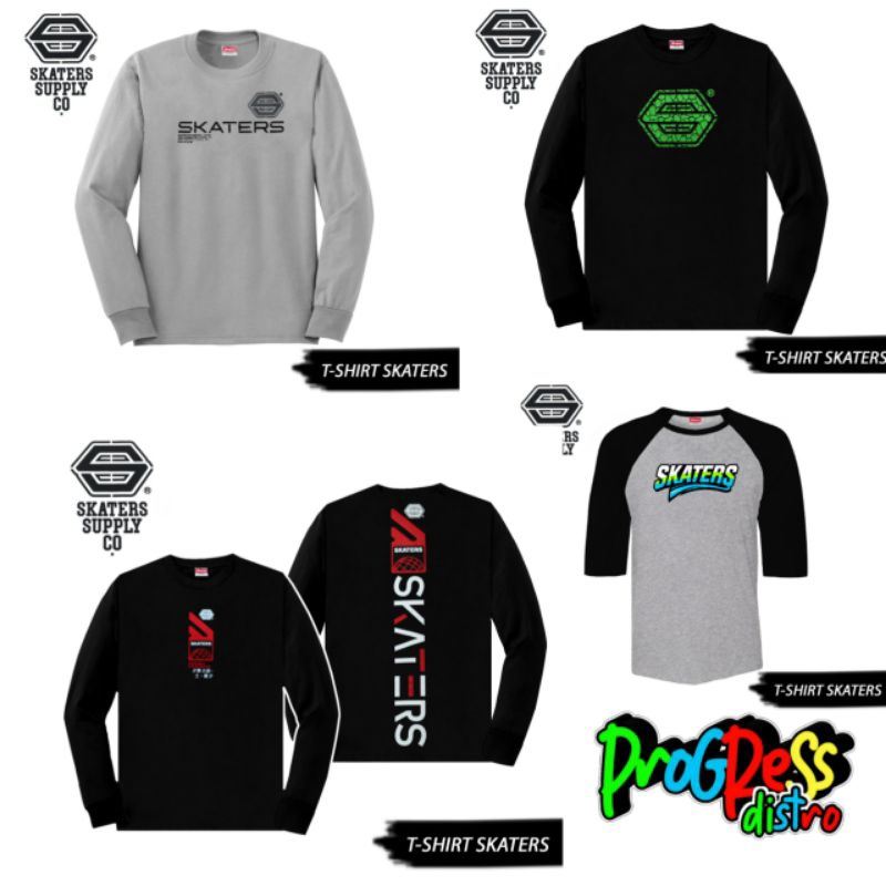 Kaos Lengan Panjang Skaters Original l Kaos Pria Lengan Panjang l Kaos Proshop Lengan Panjang | Kaos