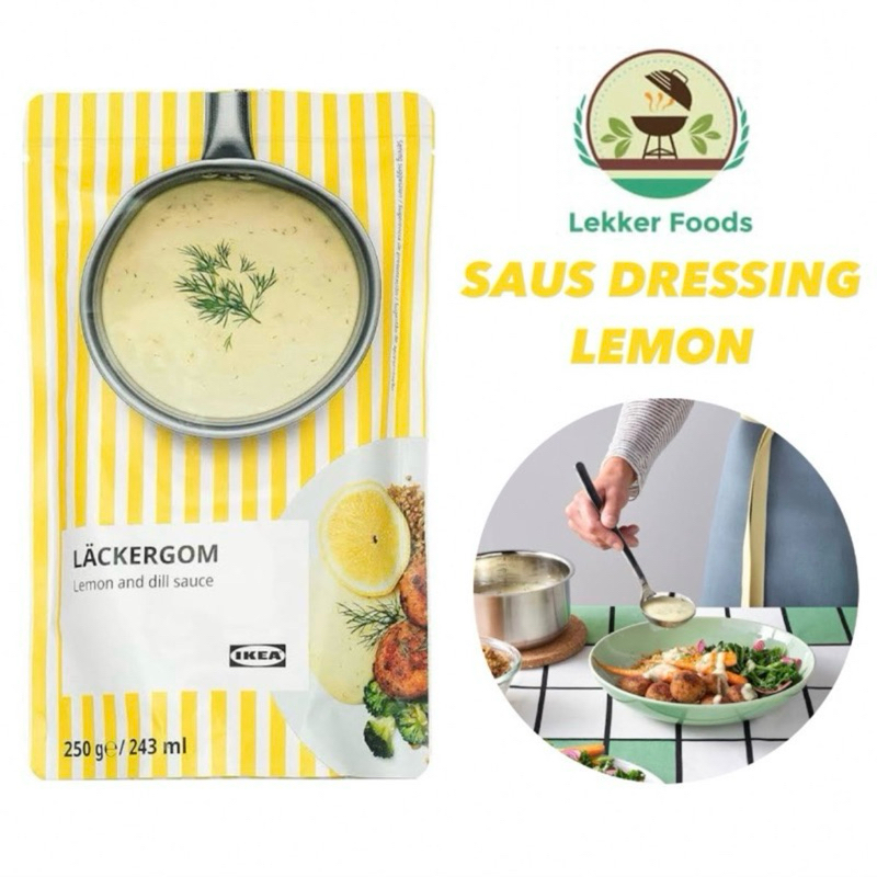 

Saus Dressing Salad Lemon Dill Lackergom 250 gram