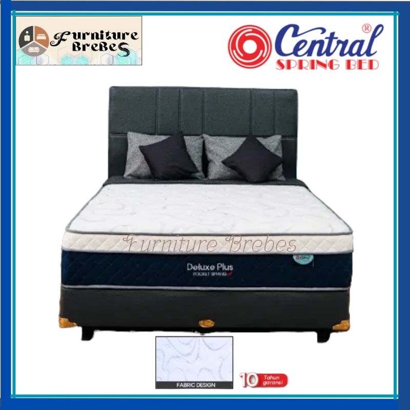 Springbed Central Deluxe Plush Pocket Ukuran 160x200 / Kasur Cental Murah Tegal Brebes Cirebon Pemal