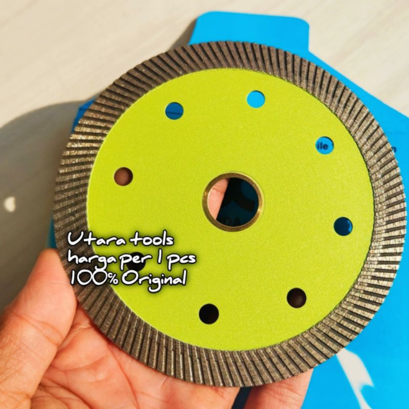 DMX Mata Pisau Potong Keramik Granit 4 inch DMX Turbo Original Mata Gerinda Potong keramik
