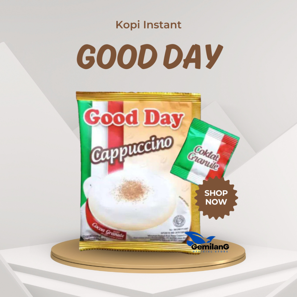 

Good Day Cappucino 25gr Kopi Instant Granule