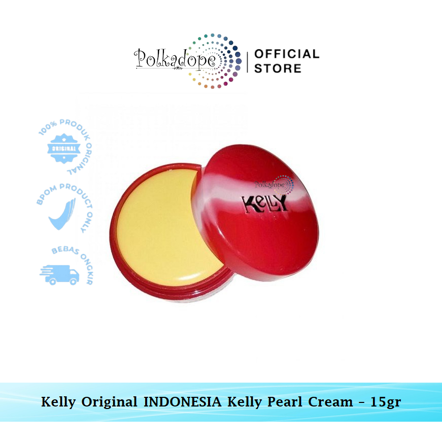 Kelly Pearl Cream 15 Gram BPOM ORIGINAL Kelly Bedak