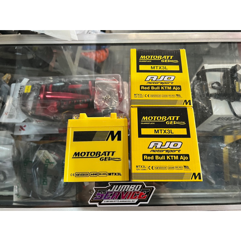 aki batrai motobatt gel rxking ninja r/ss 2tak MTX3L baterai motor rxking 12v 3ah