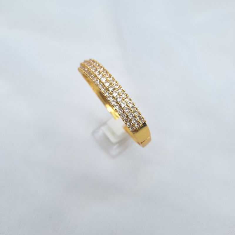 gelang bangle yaxiya lapis emas 18 k