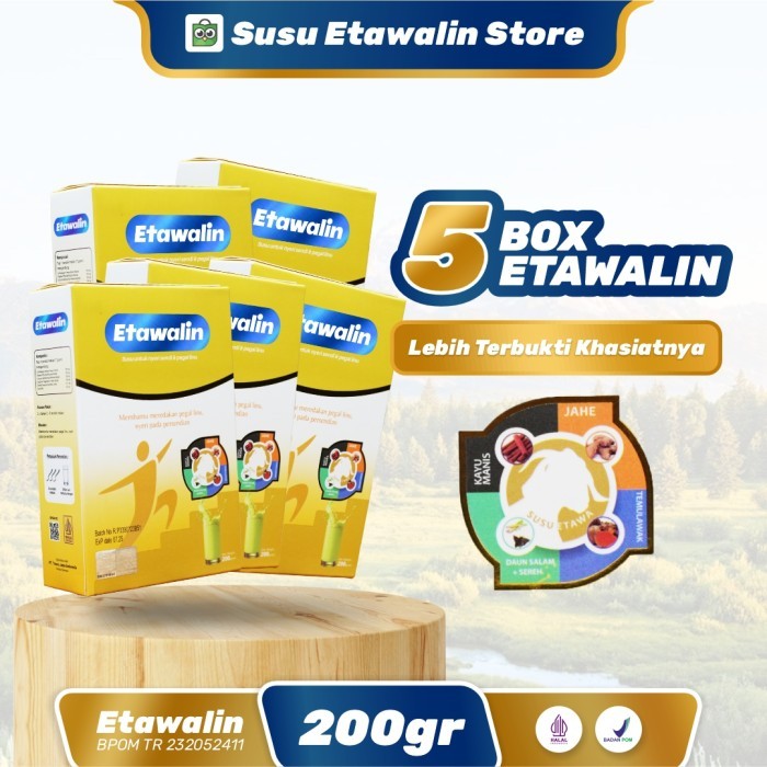 

Paket 5 Box Etawalin - susu kambing etawa Original Atasi rematik / Nyeri sendi Dan Tulang Serta Tingkatkan Kepadatan Tulang