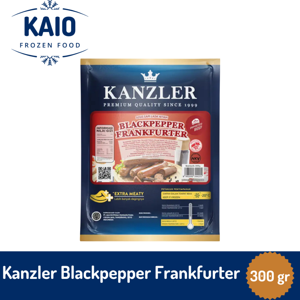

Kanzler Blackpepper Frankfurter 300 gr