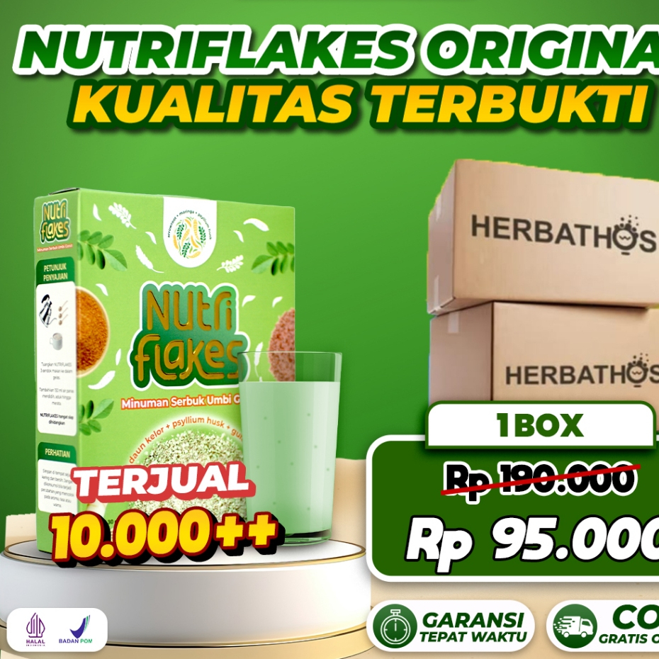 

Nutriflakes - Sereal Sehat Untuk Asam Lambung & Kesehatan Pencernaan