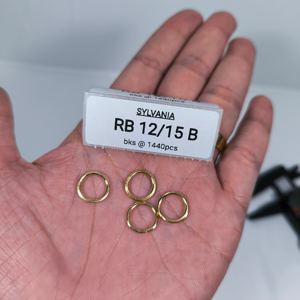 RB 12/15 B @1440 PCS, RING BULAT 12mm (UK LUAR) COATING BARREL