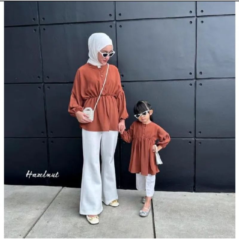 Ataliya Couple Ibu Dan Anak Perempuan / Baju Couple Ibu Dan Anak Perempuan / Blouse Couple Ibu Anak 