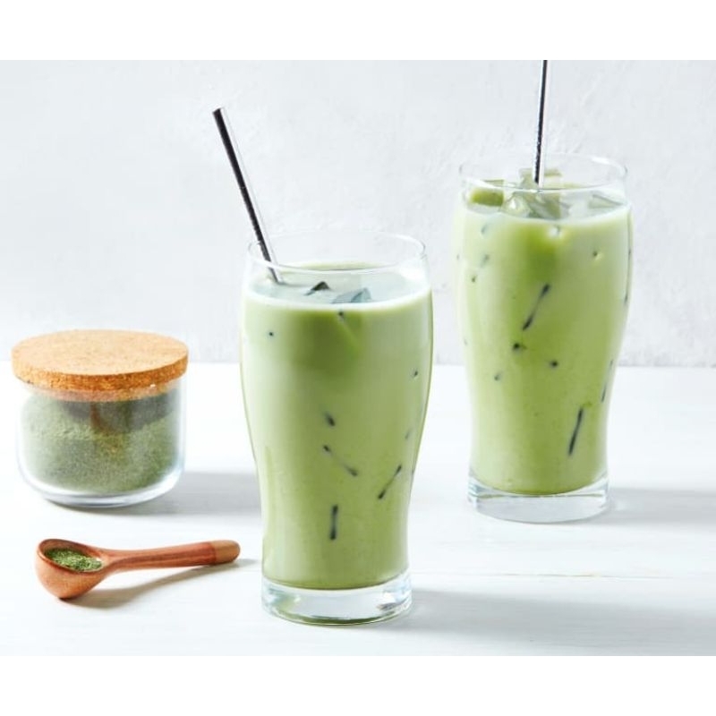 

matcha greentea minuman segar