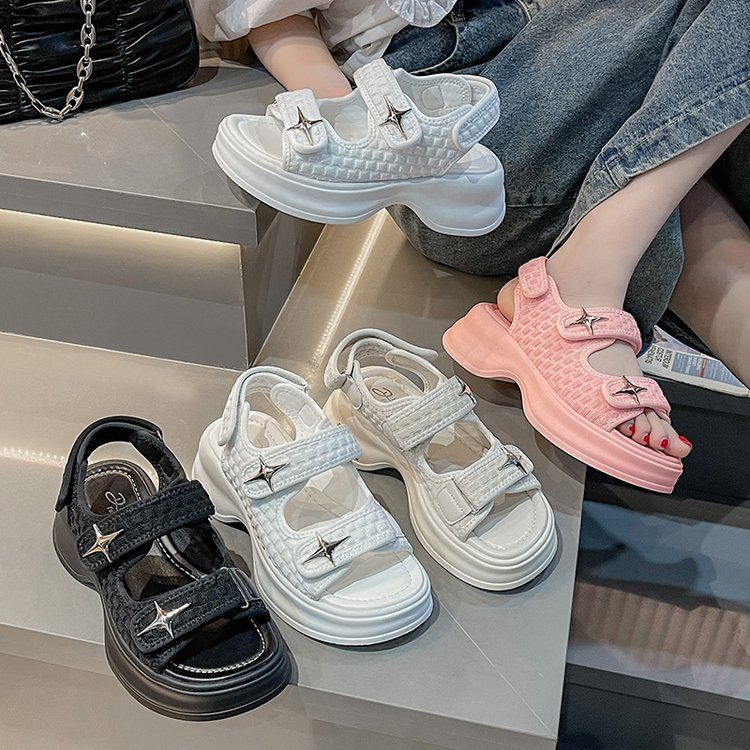 FREE BOX Sandal Sepatu Wedges Remaja Fashion Style High Quality