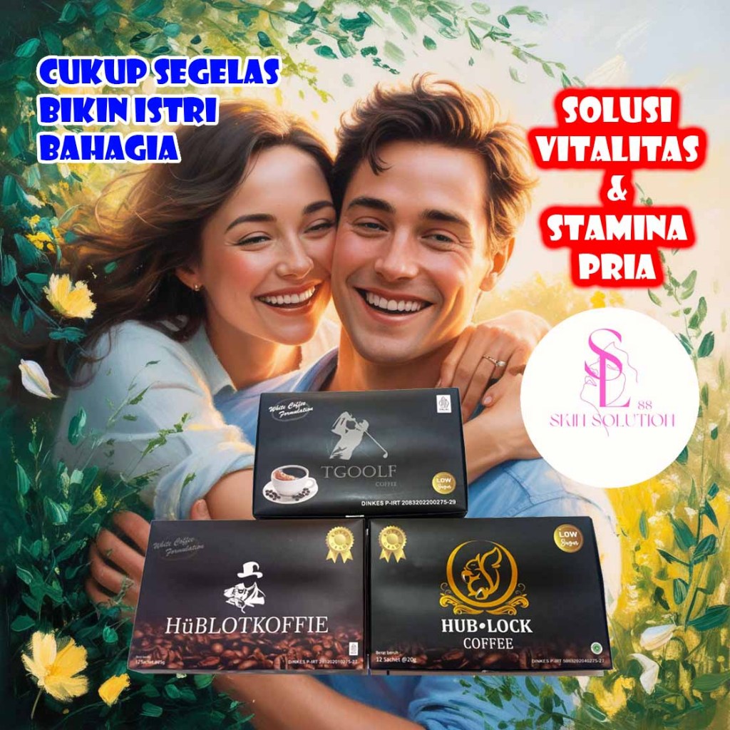 

3 IN 1 / NEW TGOOLF COFFEE, HUBLOCK COFFEE, HUBLOT KOFFIEE / Kopi Kesehatan & Stamina / 1 Box besar isi 12 Sachet / 1 Box kecil isi 3 sachet