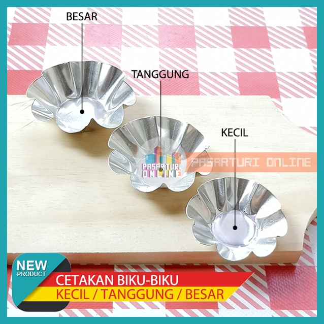 [20 pcs] CETAKAN BIKU-BIKU / Pie Gelombang / Pie Buah / Pie Mini