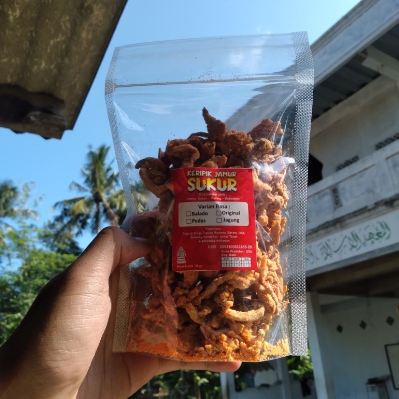 

PROMO !! RENYAH DAN GURIH Keripik Jamur Tiram Asli 90gram