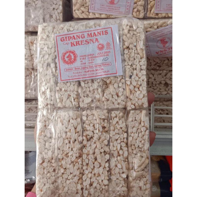 

camilan jajan jadul gipang jipang manis isi 10 pcs per bungkus