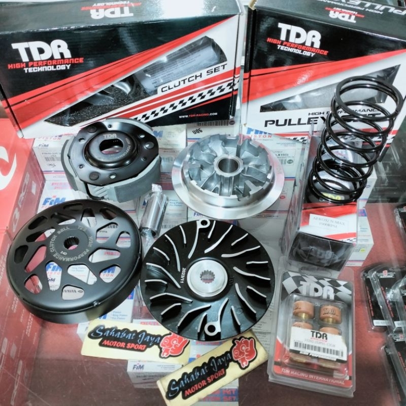 Paket Upgrade CVT TDR NVX Aerox 155 Aerox New Nmax Old Nmax New Kampas Ganda Mangkok Per CVT Roller 