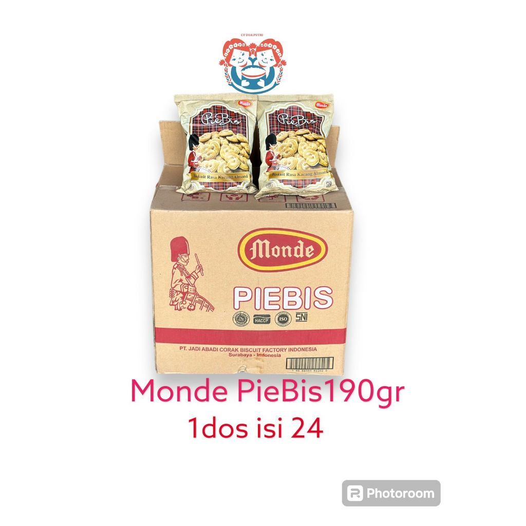 

Monde Pie Bis 190gr untuk asul asul, hajatan, parcel, hamper (1dus isi 24)