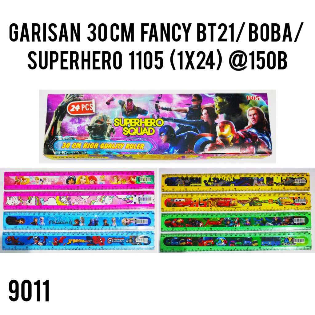 

PENGGARIS PLASTIK 30CM / GARISAN PLASTIK 30CM / PENGGARIS PLASTIK MOTIF LUCU