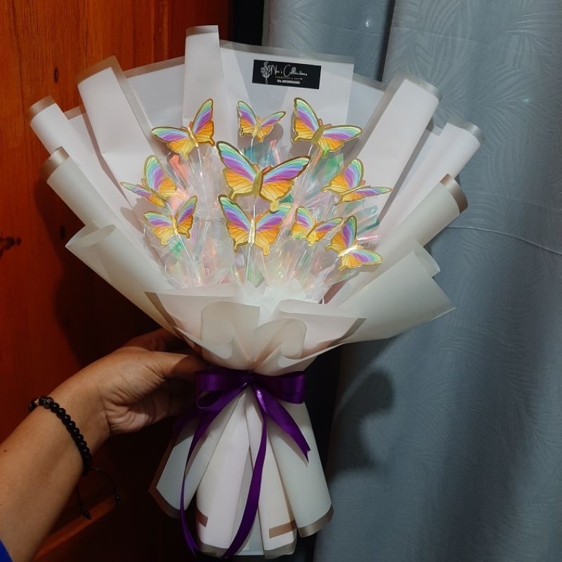 BUKET KUPU-KUPU / BUTTERFLY BOUQUET / Buket Kupu Led / BUKET VIRAL KUPU KUPU / BUKET KUPU KUPU LAMPU