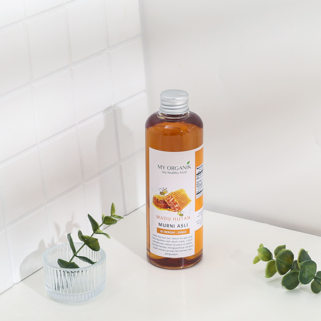 

QH My Organik Madu Hutan Kalimantan 250ml Madu asli Hutan Murni