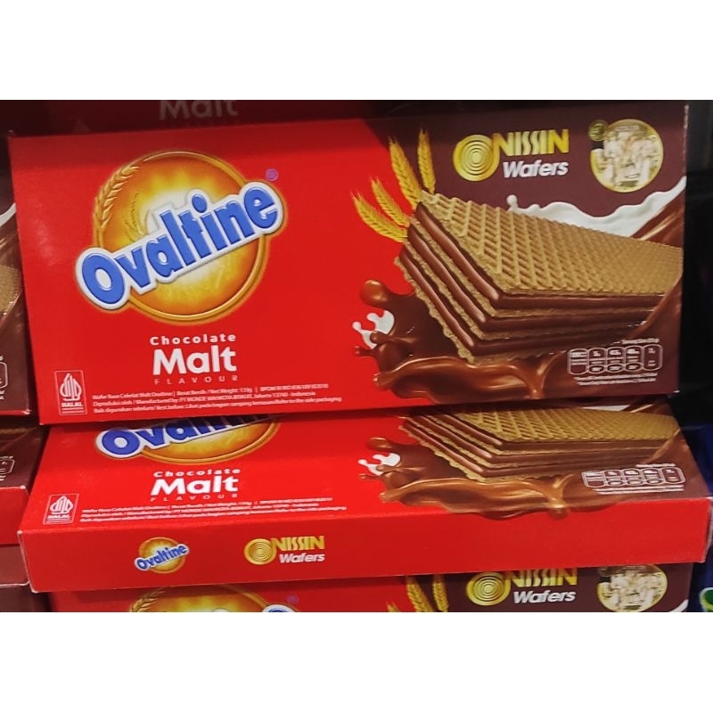 

Nissin Ovaltine chocolate malt wafer 150gr fh