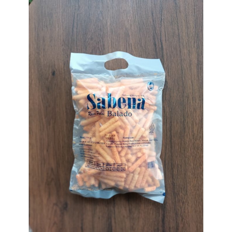 

kripik kerupuk makanan ringan stik Sabena 150 gr rasa keju rasa balado