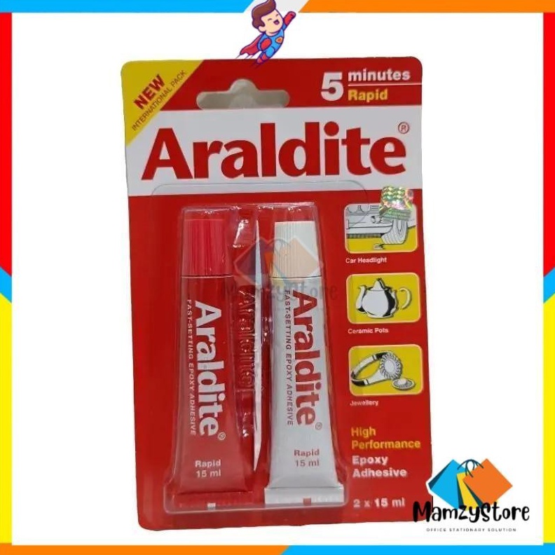 

Araldite merah 3ml LEM KACA ORIGINAL KODE V5C5