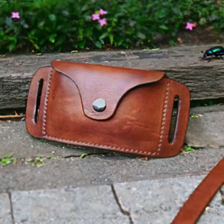 KODE Y44H Dompet Sabuk kulit  Dompet Kulit Unik Ikat Pinggang Dompet Kartu