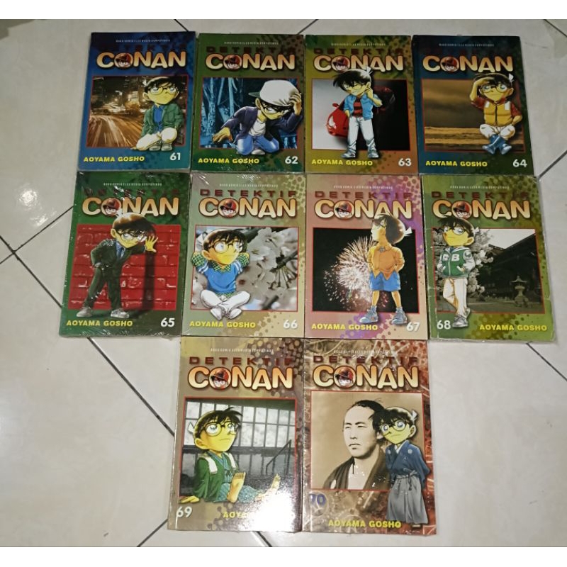 komik detektif Conan set vol 61-70 original segel