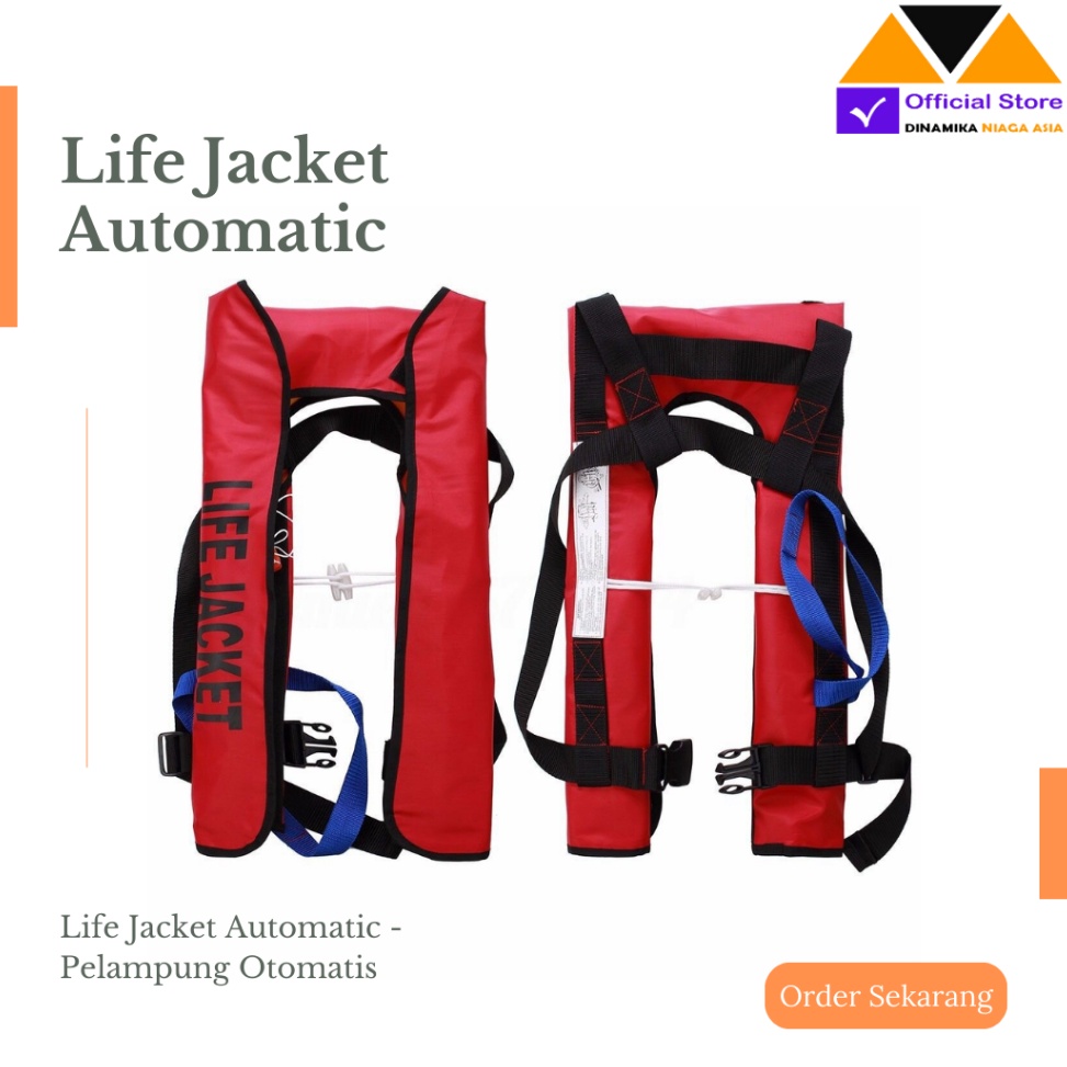 Pelampung Otomatis Gas CO2 Life Jacket Automatic Rompi Pelampung m V2K9
