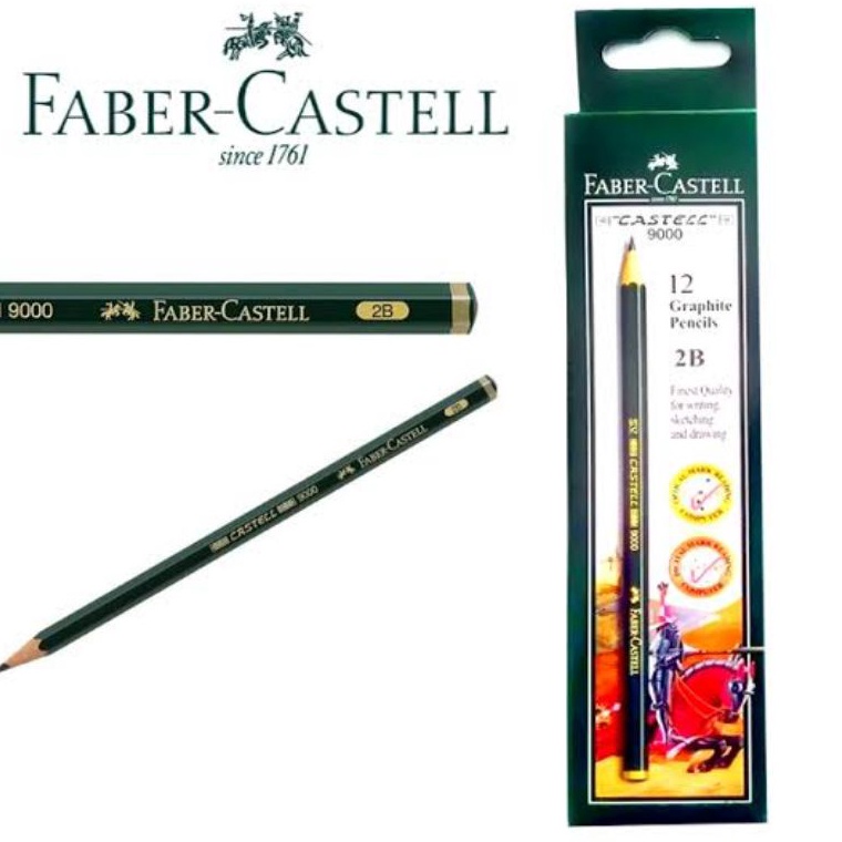 

Pensil Komputer Faber Castell 9 Pencil HB 2B FaberCastell Selusin KODE T6R5
