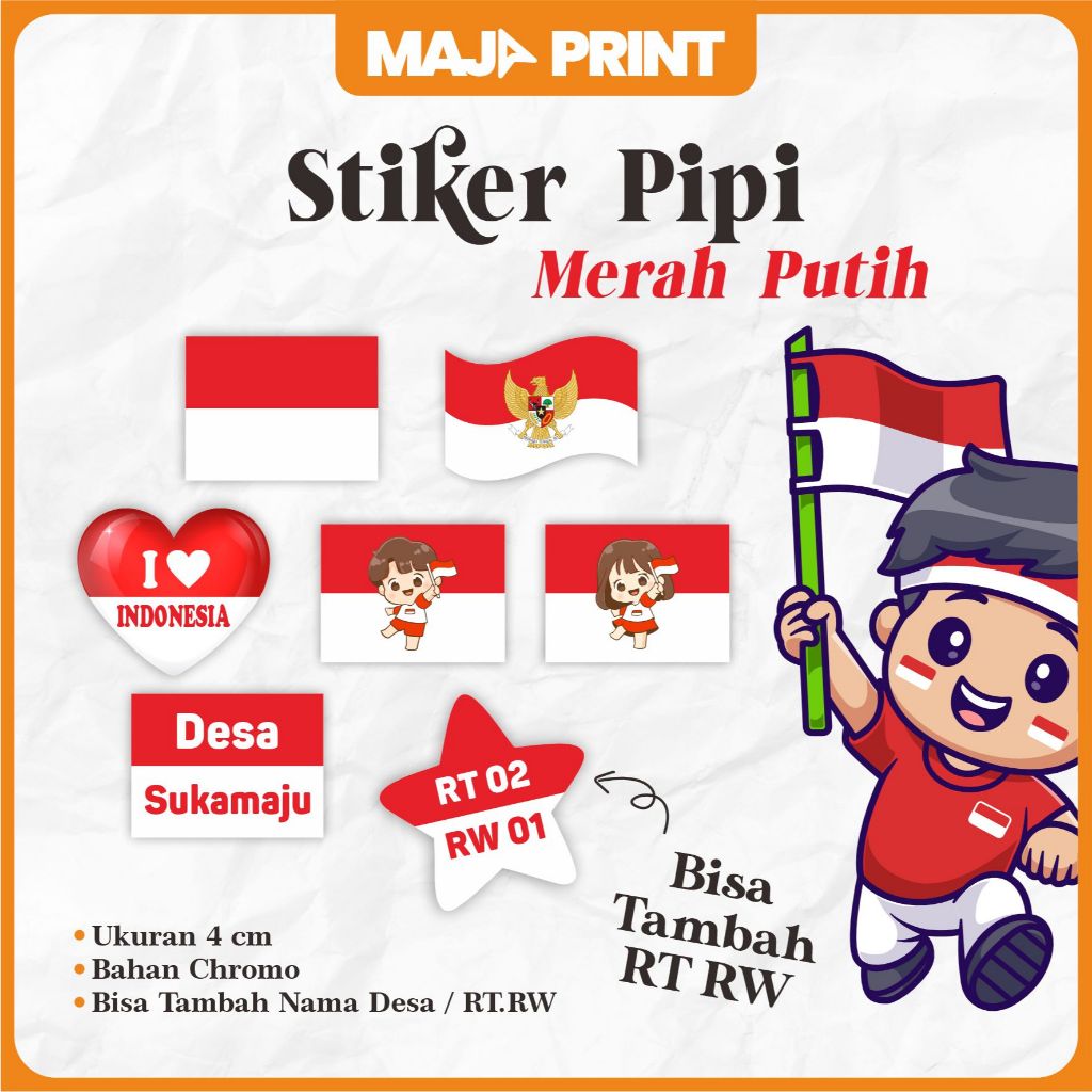 

STIKER PIPI BENDERA MERAH PUTIH