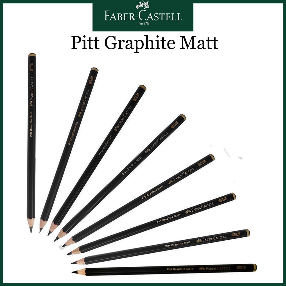 

Pensil Faber Catell Pitt Graphite Matt 2B14B Pencil HB KODE S9H7