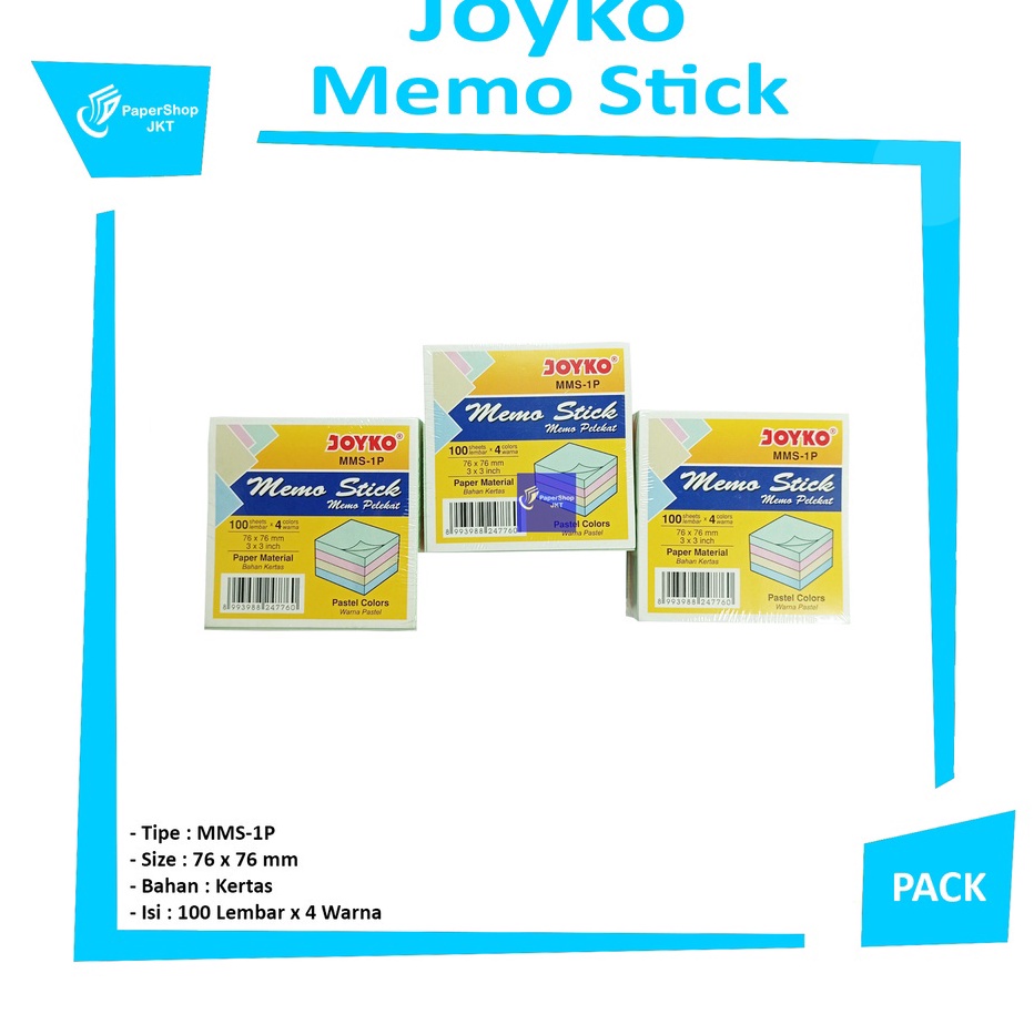 

Super JOYKO Memo Stick MMS1P Memo Stick Pack