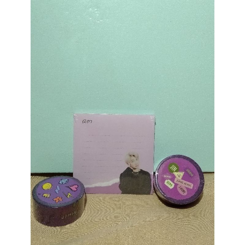 Memopad dan 2 Washi Tape (Deco kit BTS)