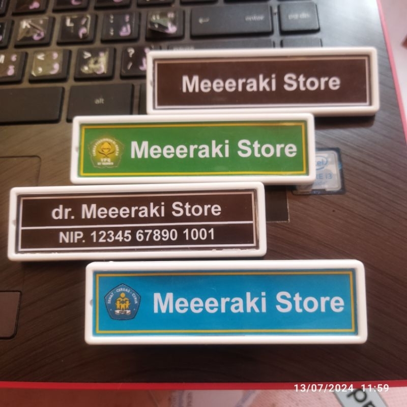 

NAME TAG || PIN NAMA || NAMA DADA || Papan Nama Custom