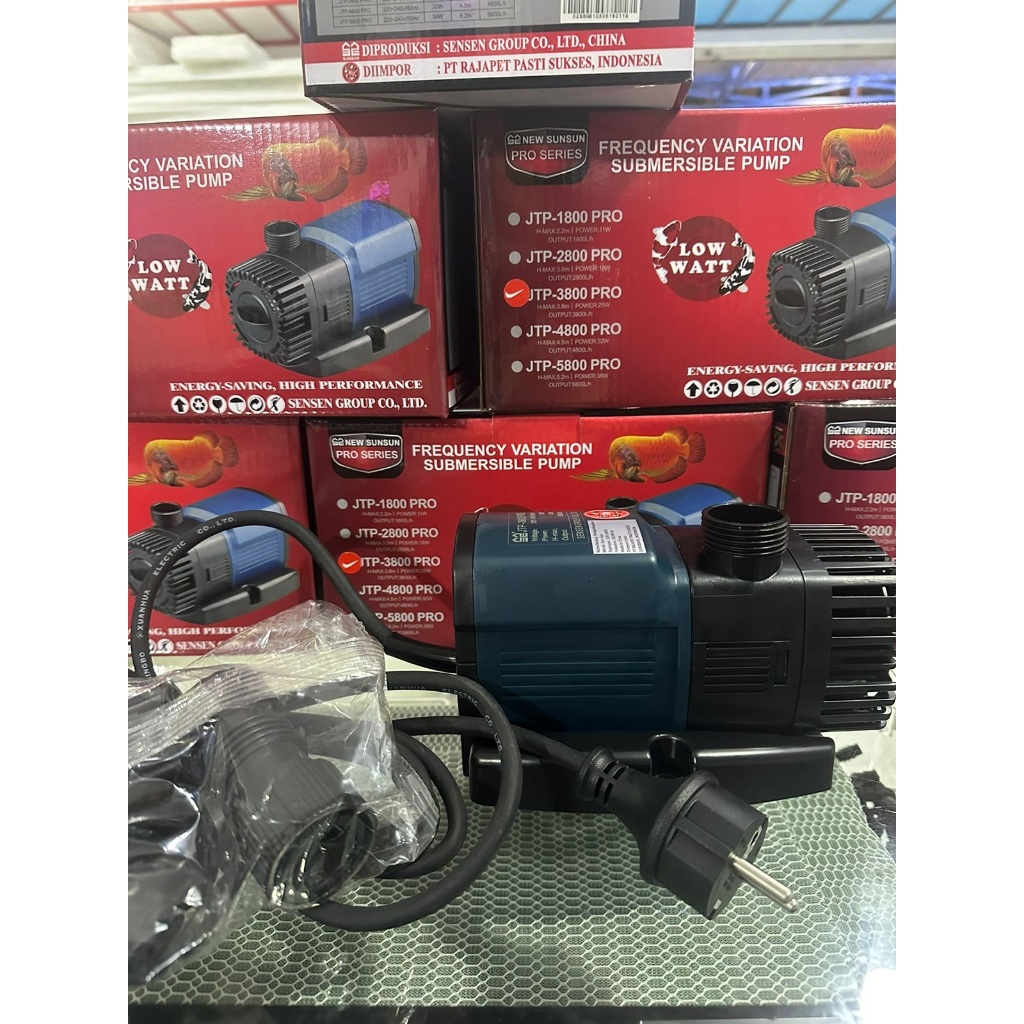 NEW SUNSUN JTP 3800 PRO POMPA AIR CELUP AKUARUM KOLAM IKAN JTP3800