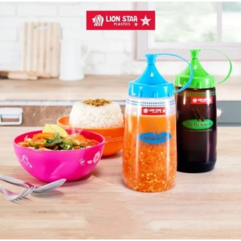 Botol saos lion star delicious 475 ml/ Botol kecap lion star delicious 475 ml