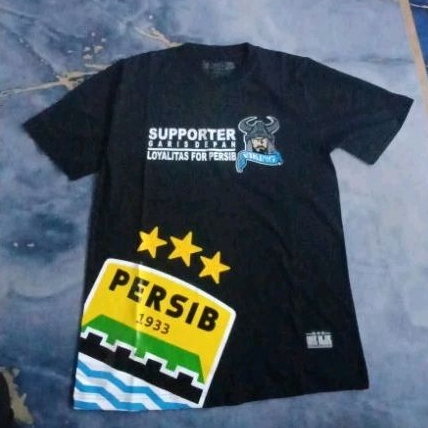 kaos Persib distro Bobotoh viking Persib Bandung loyalitas teu kudu riweuh tong poho ngopi lurr away