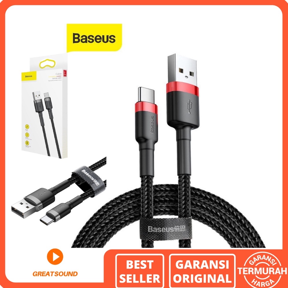 KODE Y58W Baseus Cafule Type C Baseus Kabel Data Baseus USB To Type C Quick Charge Baseus Type C Kab