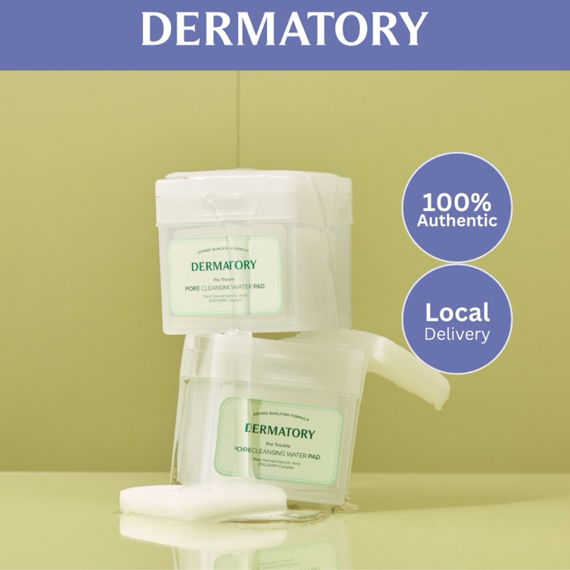 DERMATORY Pro trouble 70pads Pore Cleansing Water Pad | pad pembersih triple sebelum cuci muka | cle