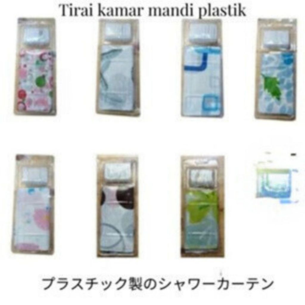 PROMO Tirai kamar mandi plastik