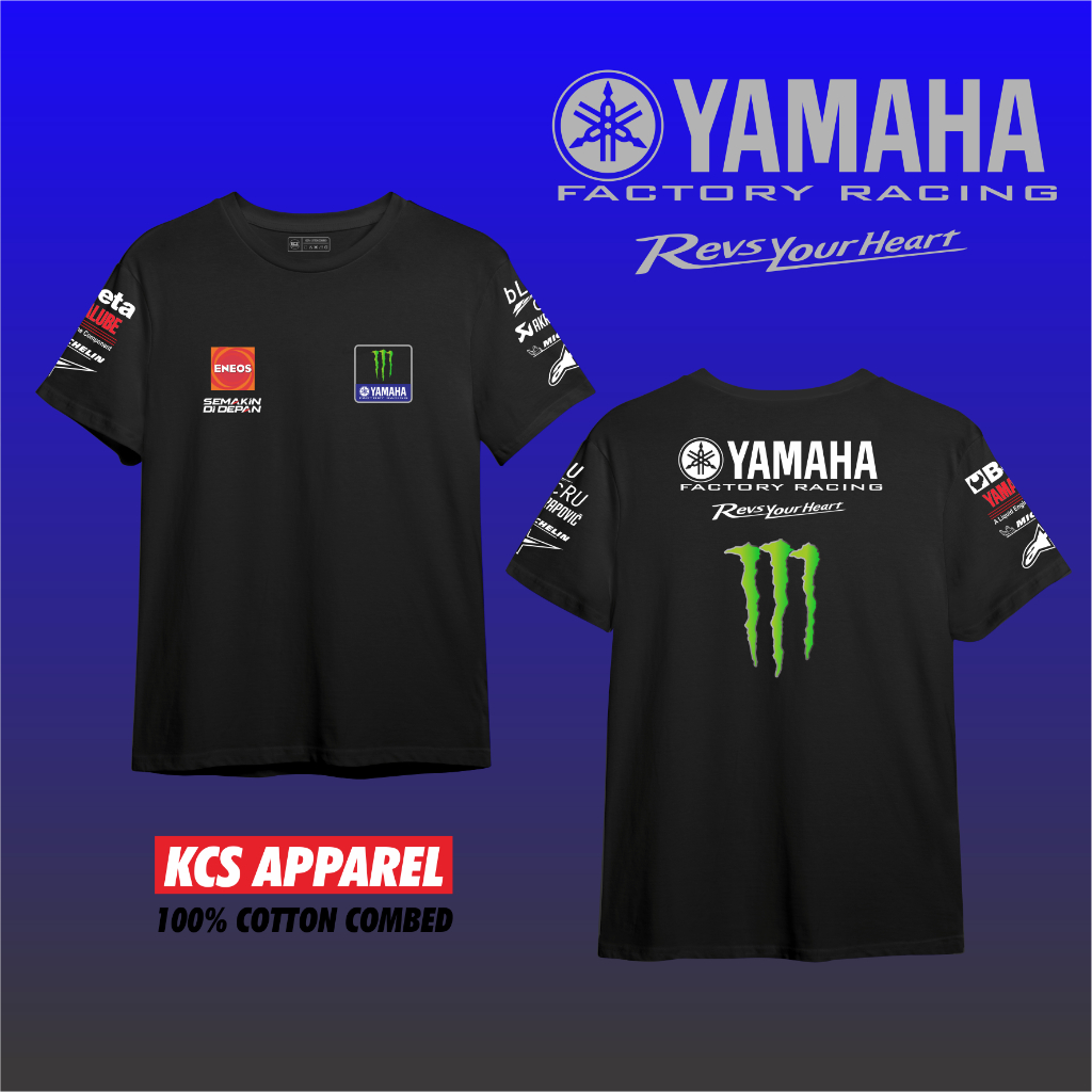 Kaos yamaha factory racing team sirkuit mandalika gp series motogp lombok