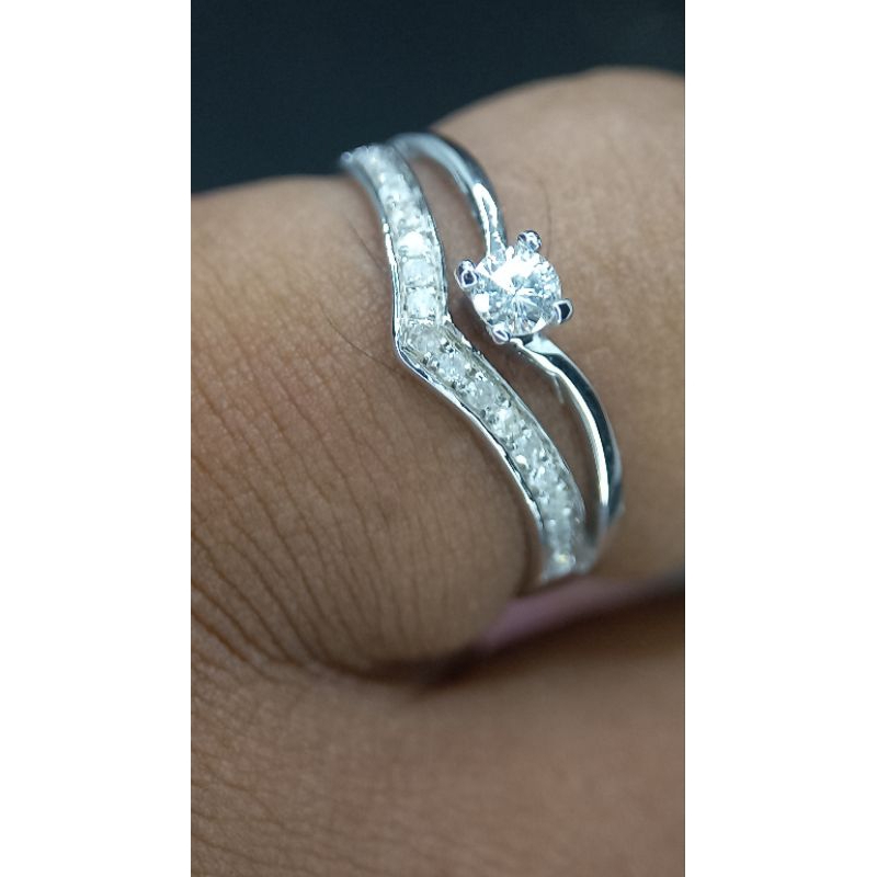 PROMO. cincin wanita full berlian. simple mewah