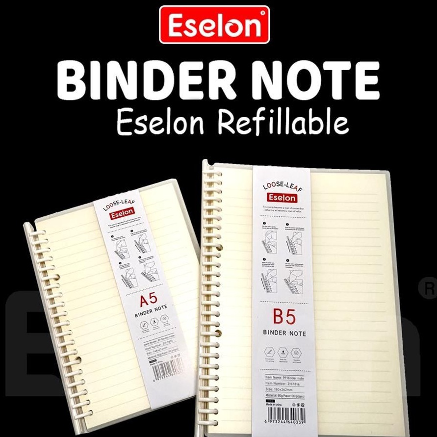 

KI3 ESJKT Binder Note Spiral Ring ESELON Binder Note A52516 B51816 8LBR