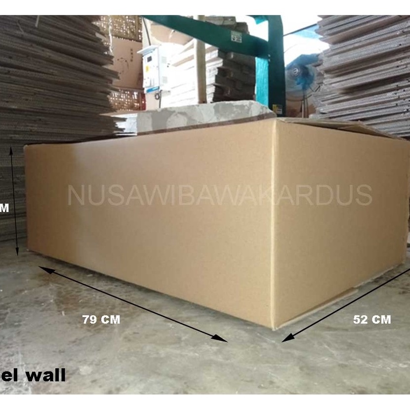 

KF7 kardus box packing polos Double Wall 79x52x26cm murah kotak karton