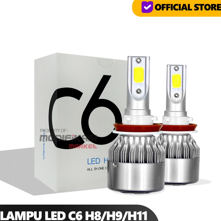 Muraaaahh LAMPU FOGLAMP LED C6 H11 6K DIAMOND VISION