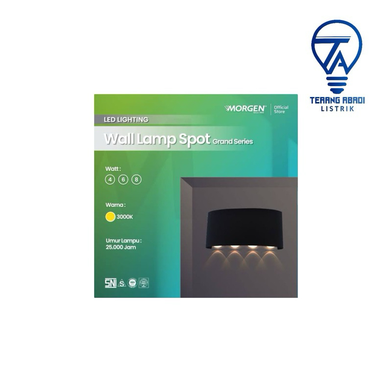 lampu dinding taman morgen wall led