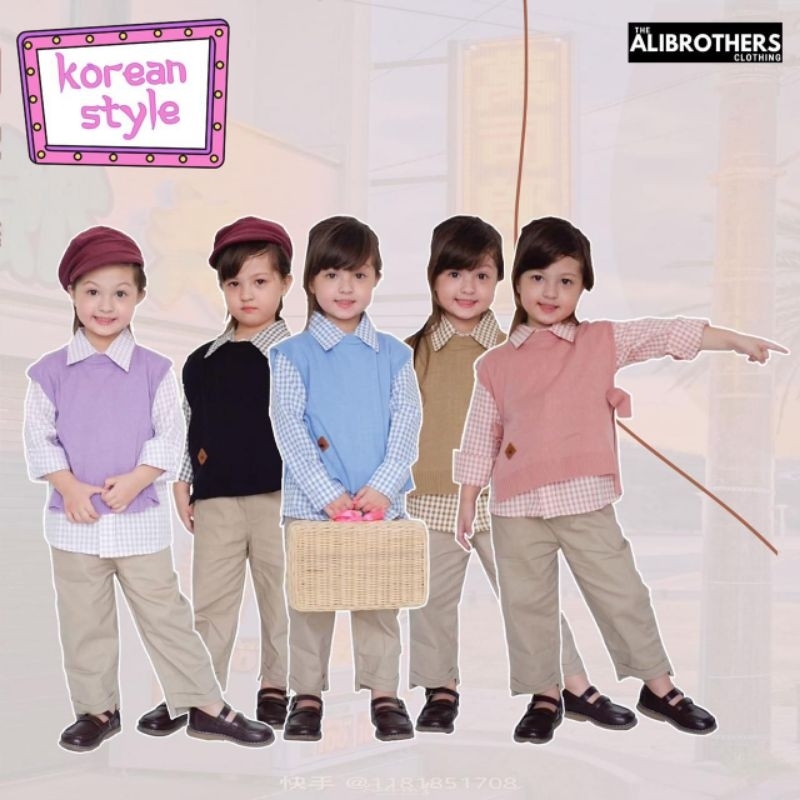 3in1 KOREAN STYLE by Ali Brother | BAJU ANAK ALA KOREA | SETELAN ANAK ALA KOREA