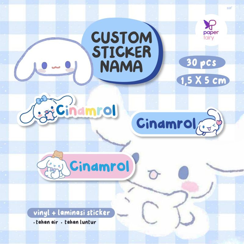 

stiker nama cinamoroll